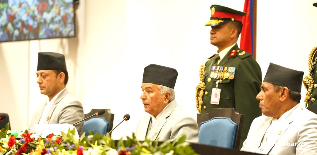 संसद्को संयुक्त बैठकमा राष्ट्रपतिले के भने ?