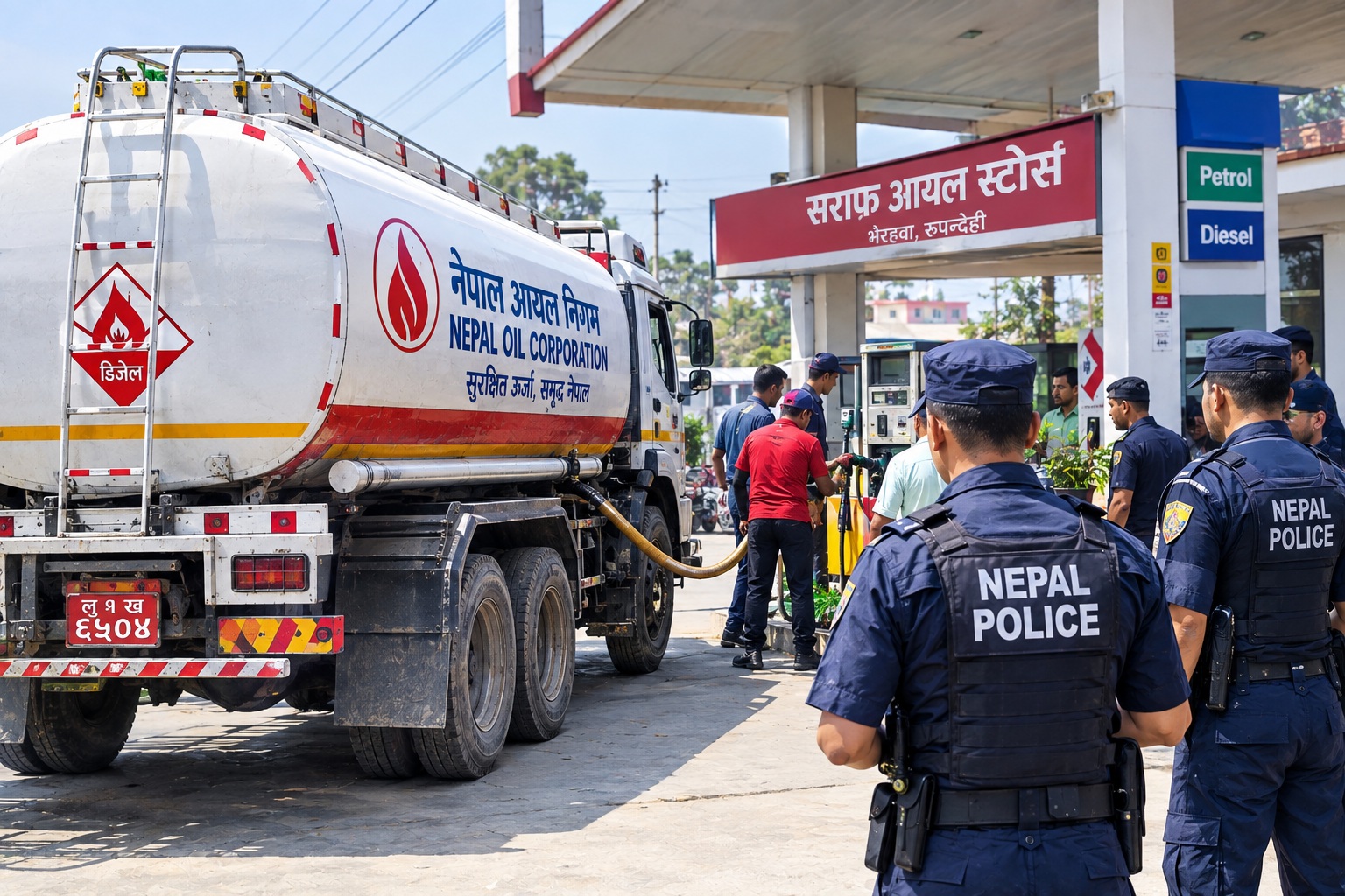भलवारी डिपोको डिजल बाटोमै बिक्री गर्न खोज्दा तीन ट्याङ्कर निलम्बित