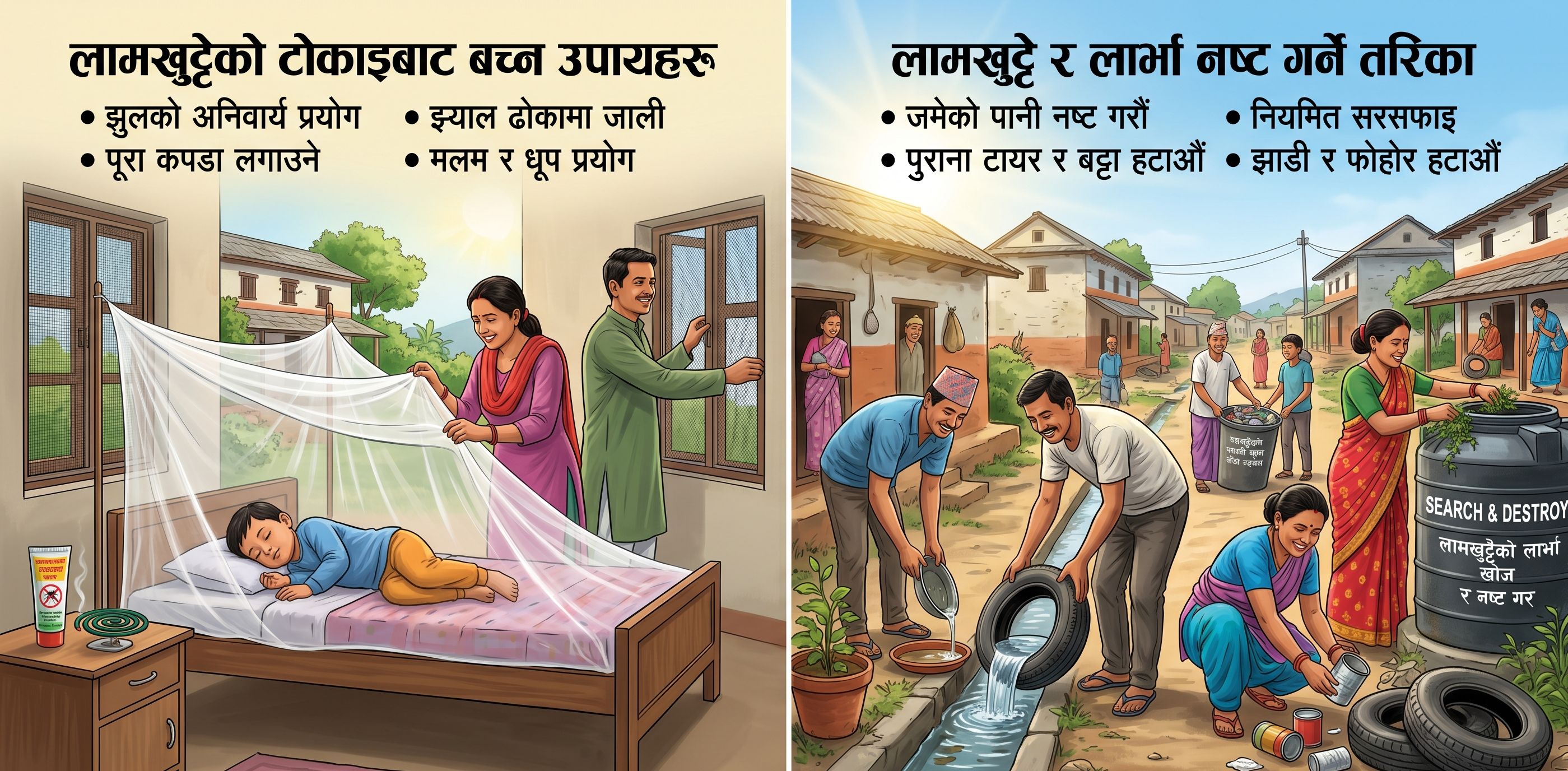 गर्मी मौसममा लामखुट्टेको प्रकोपः टोकाइबाट कस्ता रोग लाग्छन् र कसरी बच्ने?