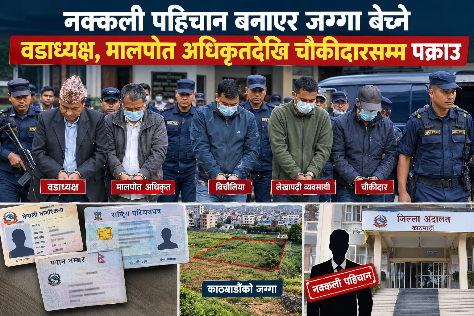नक्कली पहिचानमा जग्गा बिक्री प्रकरण : वडाध्यक्षदेखि मालपोत अधिकृतसम्मको संलग्नताले सुशासनमाथि प्रश्न