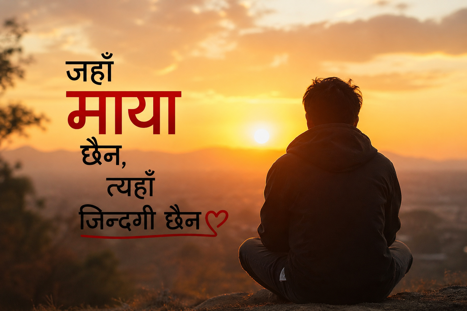 जहाँ माया छैन, त्यहाँ जिन्दगी छैन