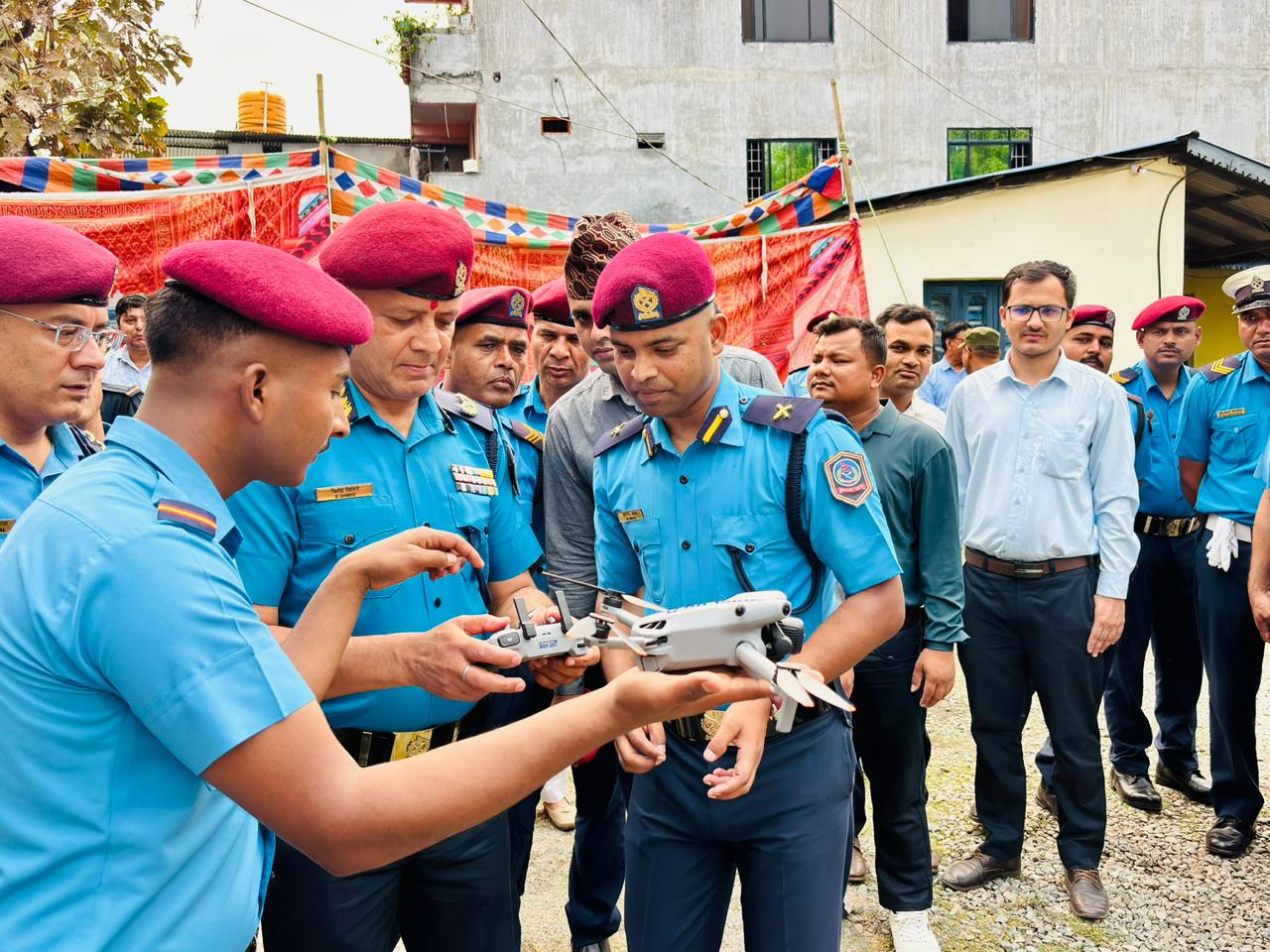 लेटाङमा ड्रोन प्रविधि शुभारम्भ, प्रहरी सेवालाई आधुनिक बनाउने लक्ष्य