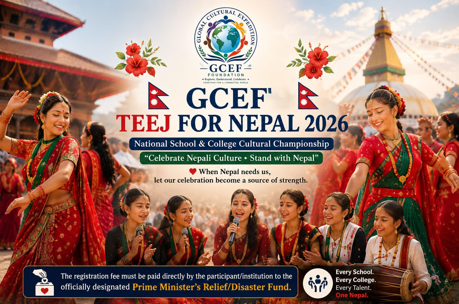 तीजलाई संस्कृति, प्रतिभा र विपद् सहयोगसँग जोड्दै GCEF को राष्ट्रिय अभियान